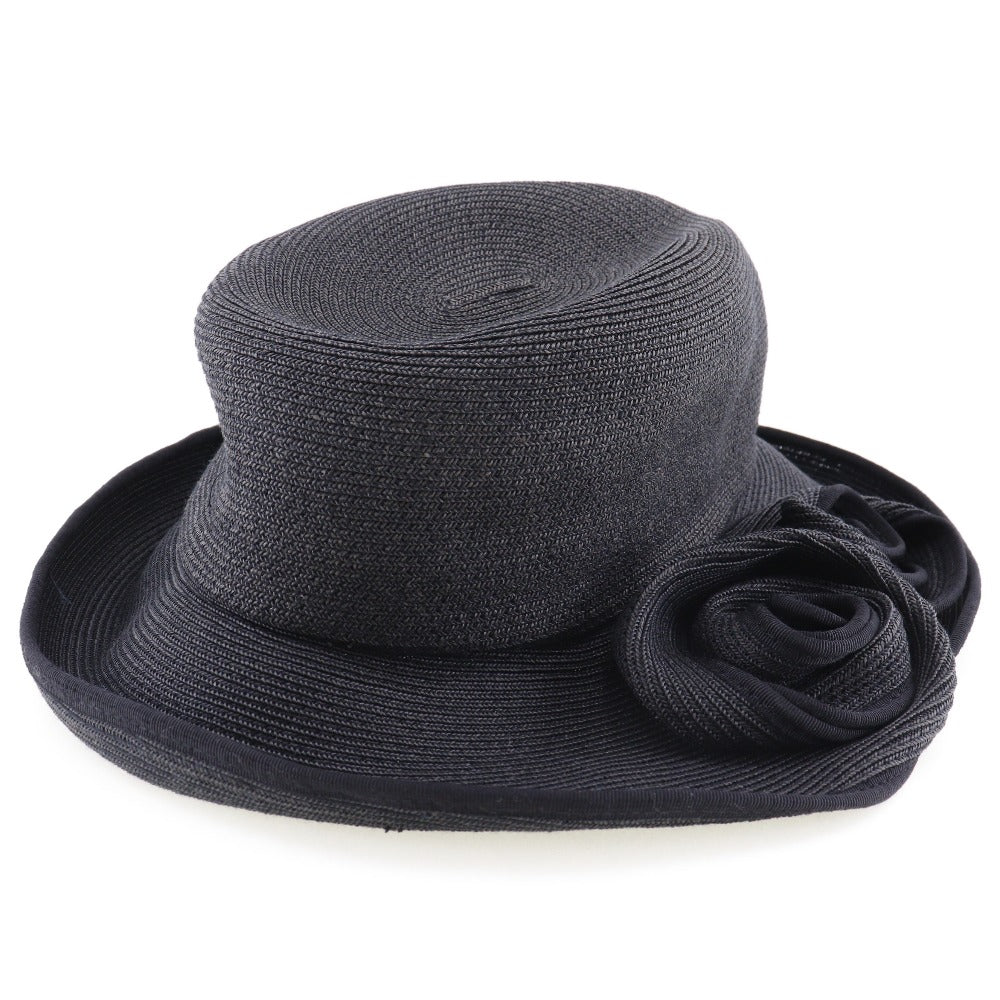 Polyester Rayon Hat Black Japan Made