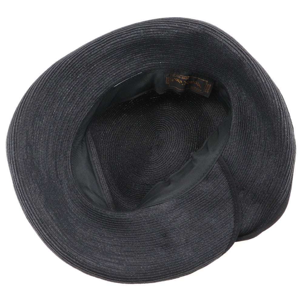 Polyester Rayon Hat Black Japan Made