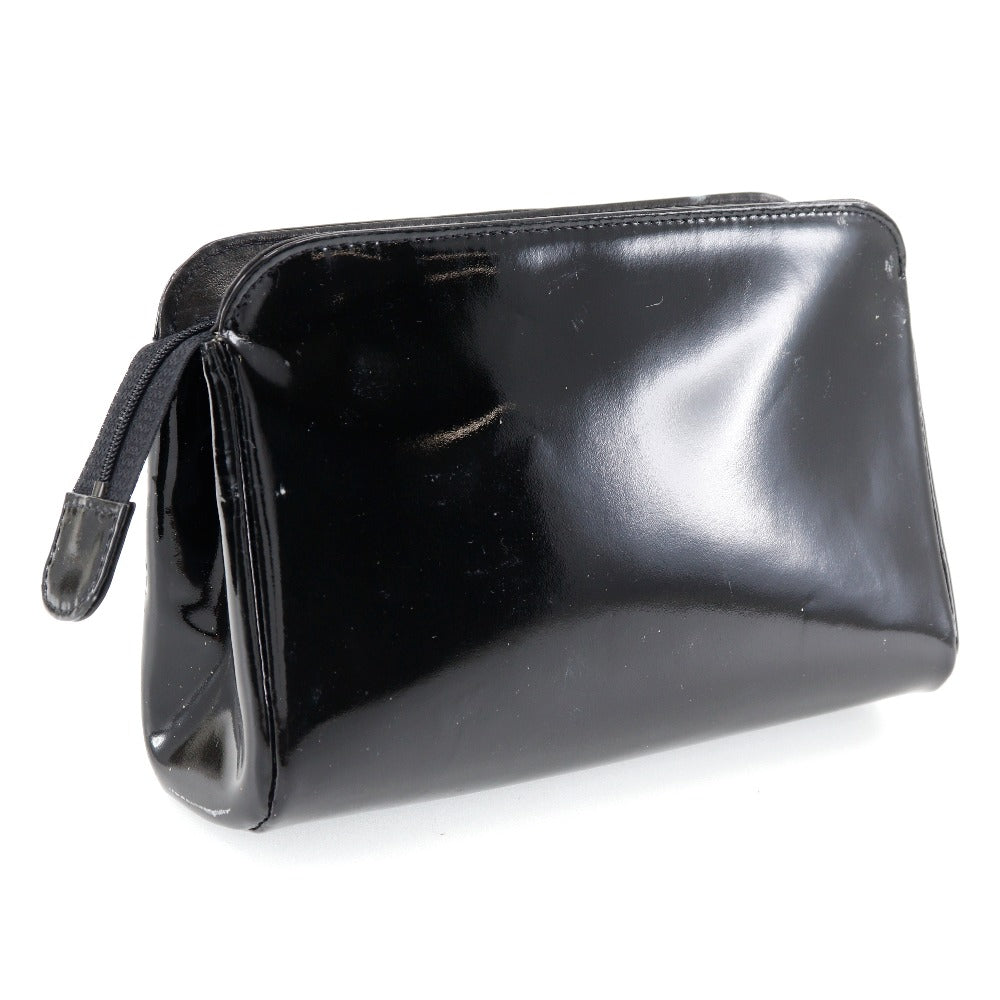 Chanel Patent Leather Coco Mark Pouch A01437