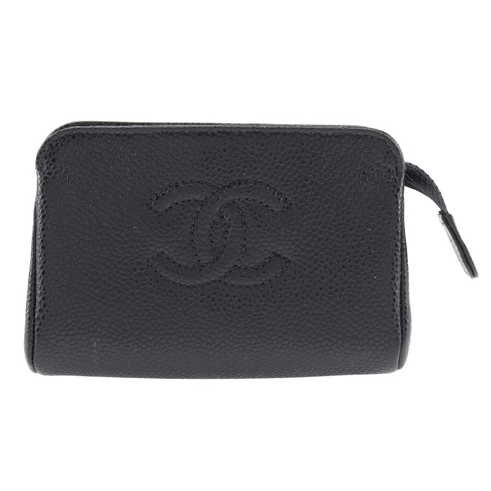 Chanel Caviar Skin Coco Mark Pouch A13500