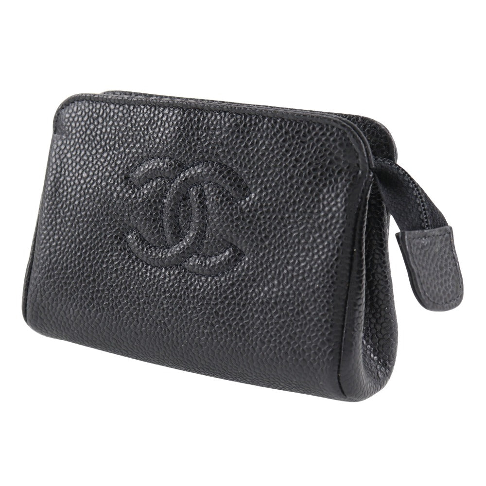 Chanel Caviar Skin Coco Mark Pouch A13500