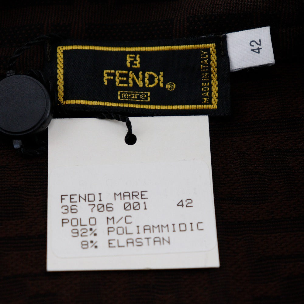 Fendi Zucca Rayon Polo Shirt