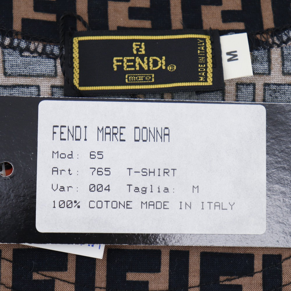 Fendi Zucca Pecan Cotton T-Shirt Unisex