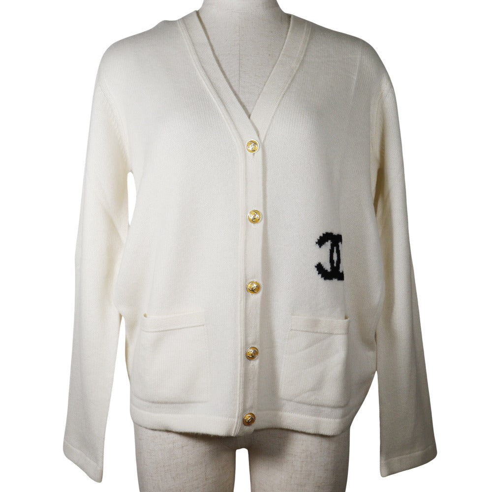 Chanel Cashmere Cardigan Coco Mark