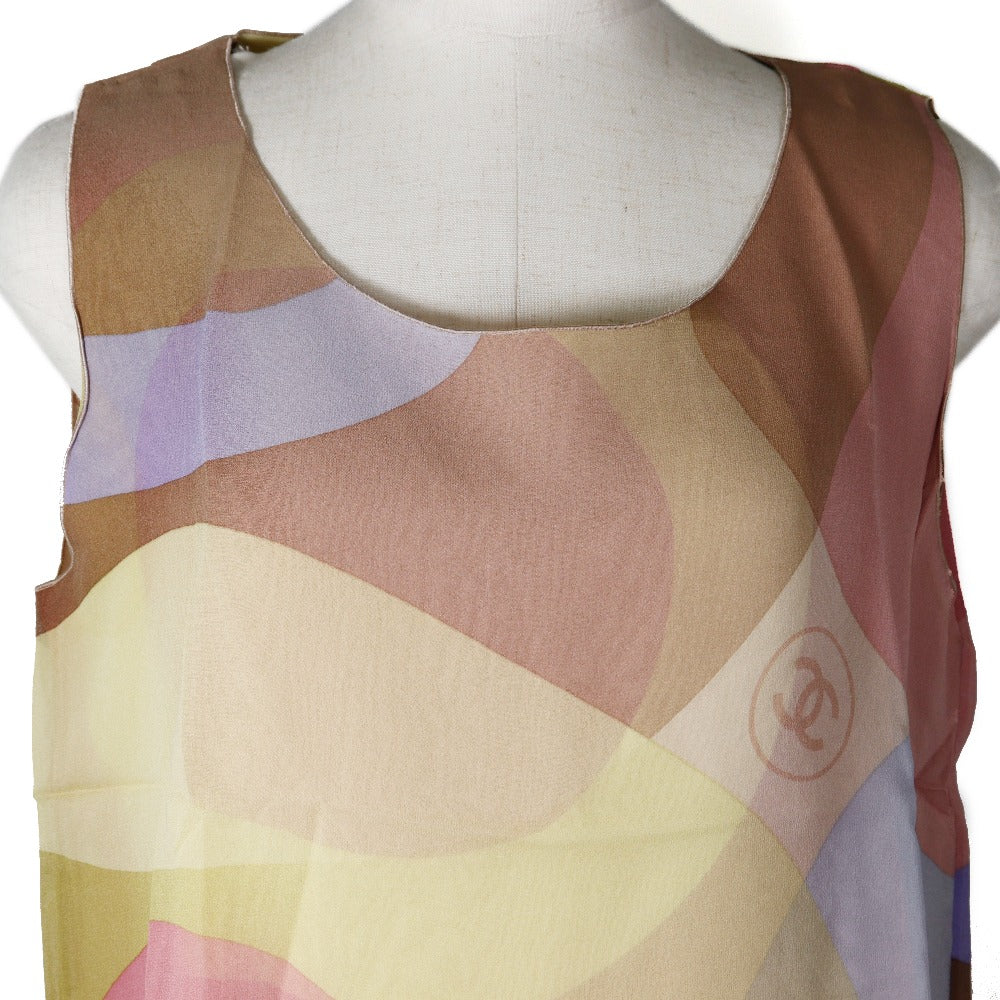 Chanel Silk Coco Mark Tank Top