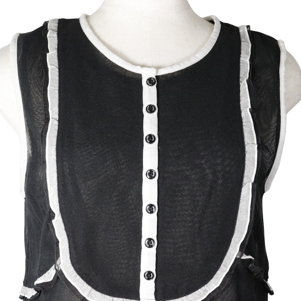 Chanel Sleeveless Tank Top Cotton Black