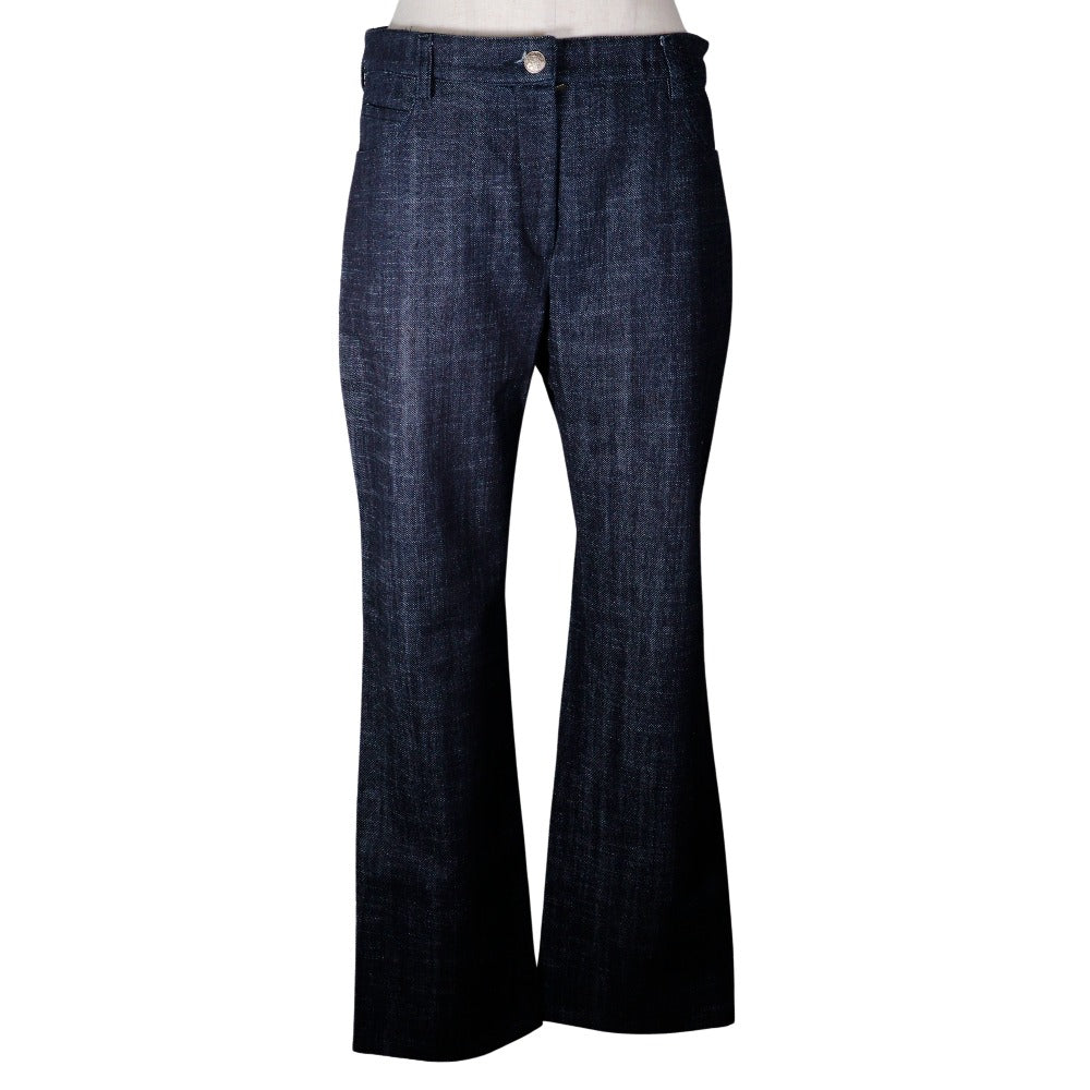 Chanel Denim Pants Cotton Indigo