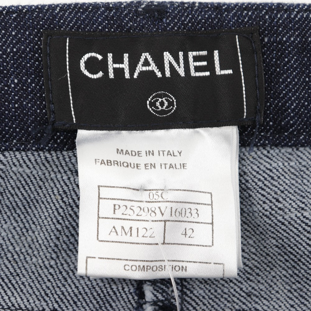 Chanel Denim Pants Cotton Indigo