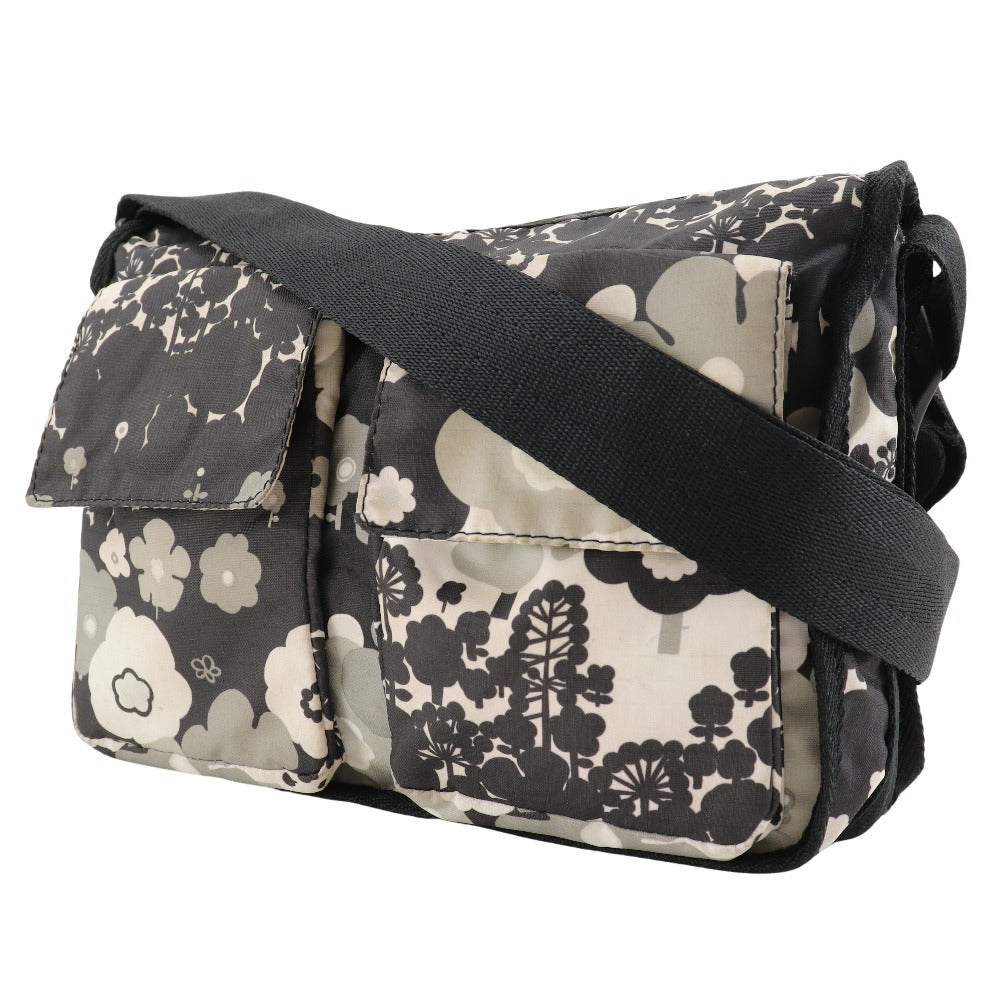 LeSportsac Flower Nylon Shoulder Bag Black/Gray