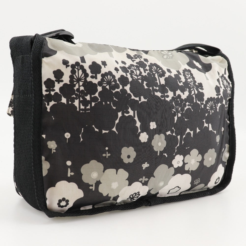 LeSportsac Flower Nylon Shoulder Bag Black/Gray