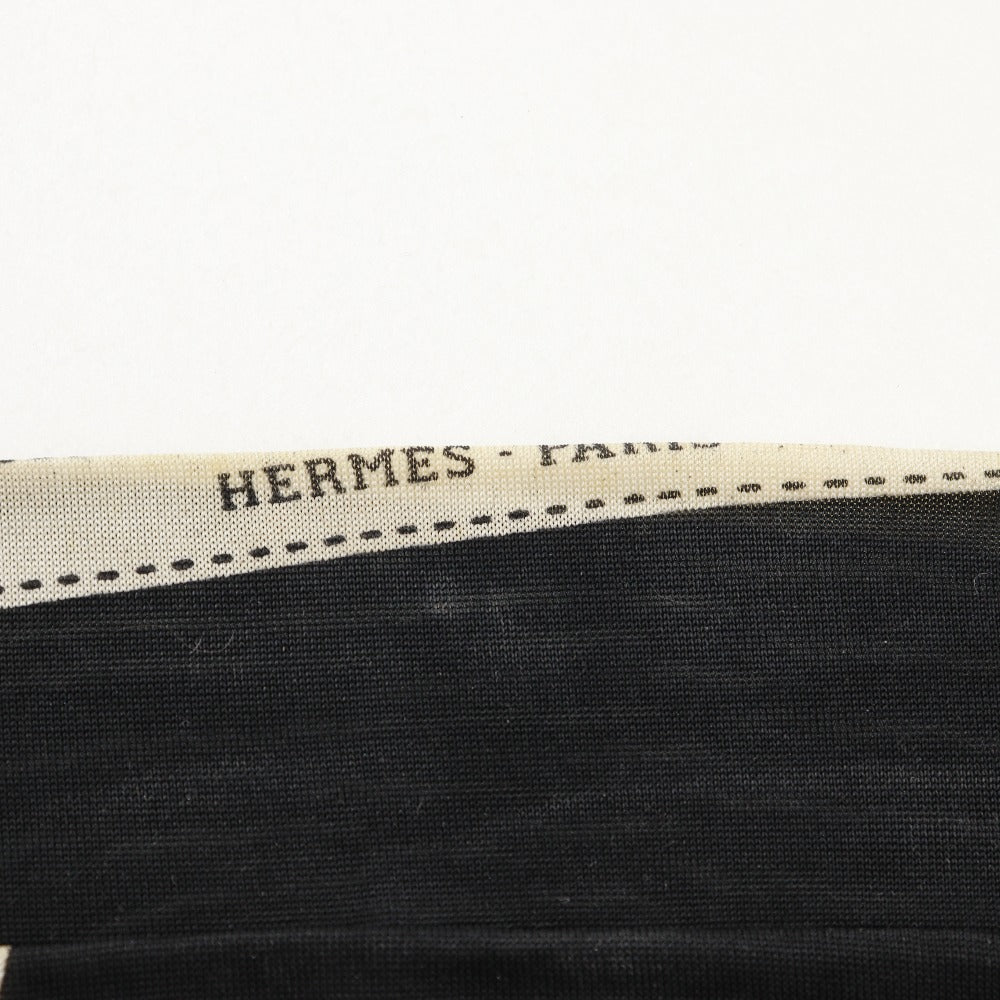 Hermes Silk Hairband Black