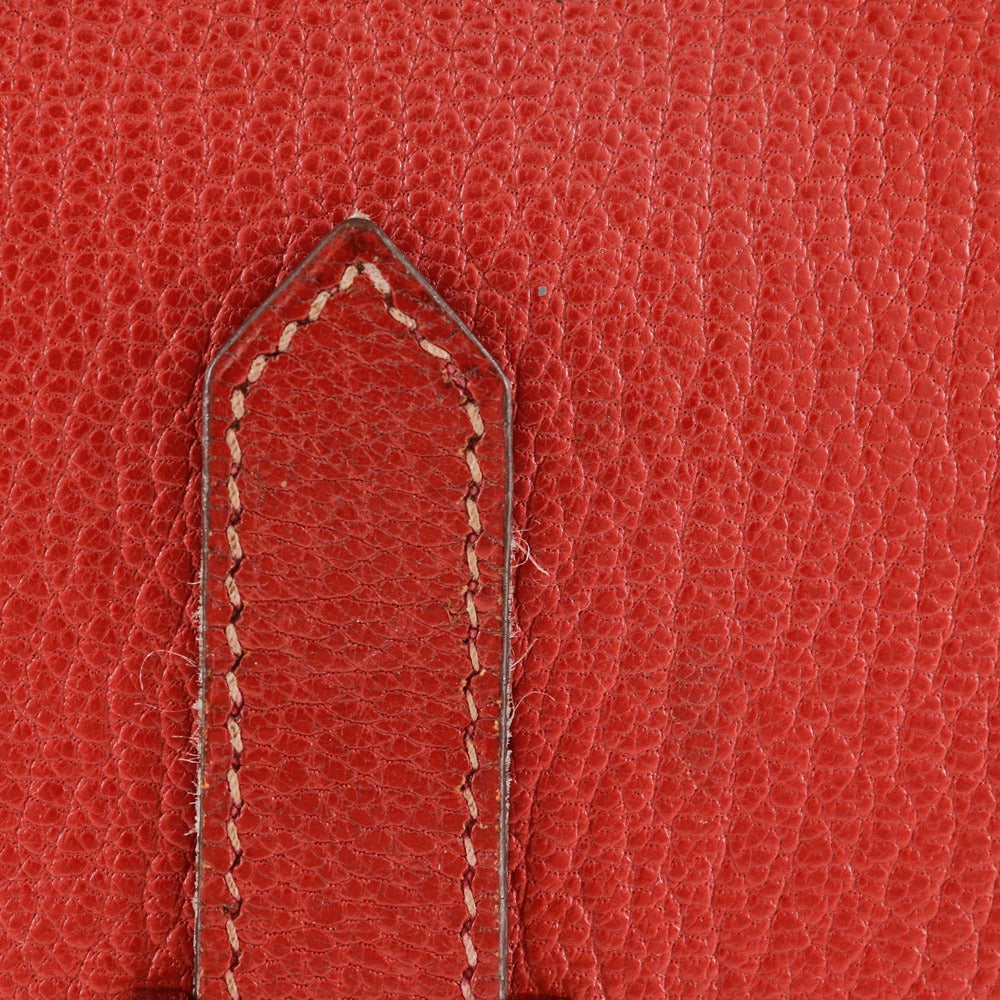 Hermes Bearn Souffle Bifold Wallet Red