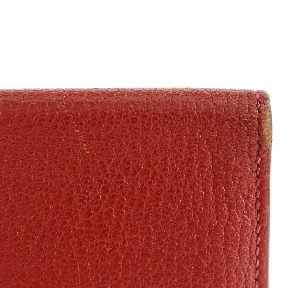 Hermes Bearn Souffle Bifold Wallet Red