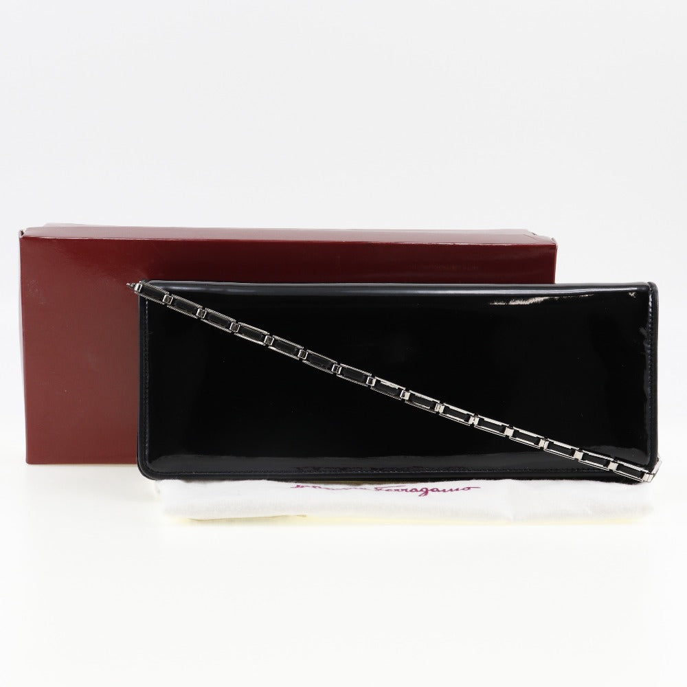 Salvatore Ferragamo Chain Shoulder Bag 2WAY Clutch