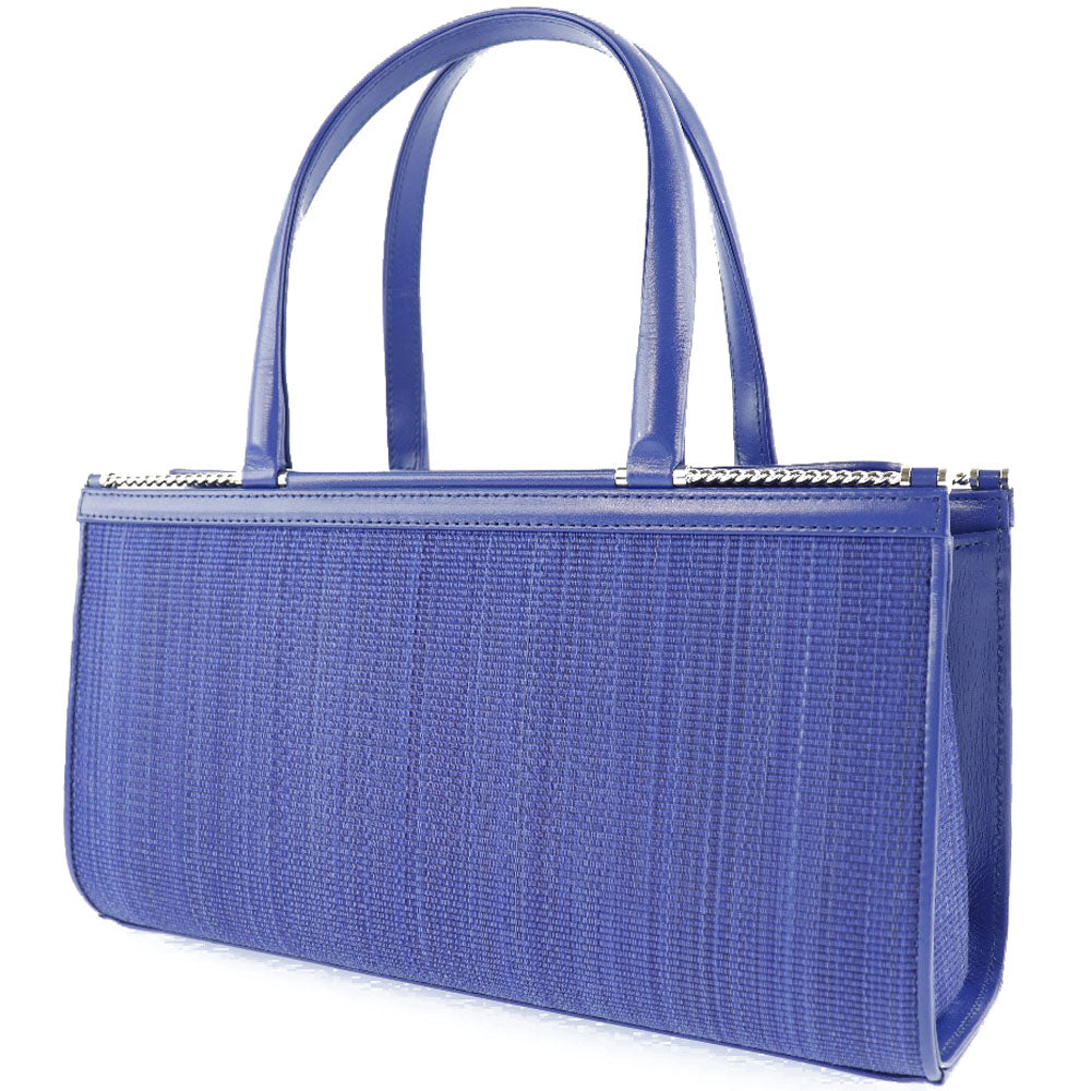 Contes Christine Horsehair Handbag Blue