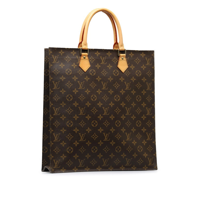 Louis Vuitton Sac Plat Canvas Tote Bag M51140 in Good condition