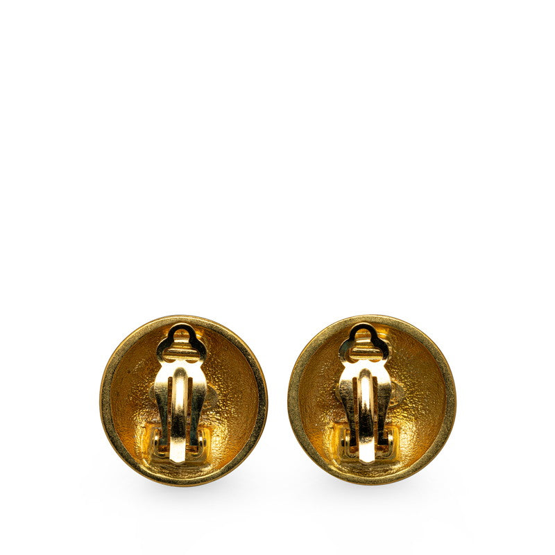 Chanel CC Clip On Earrings Earrings Metal in Good condition