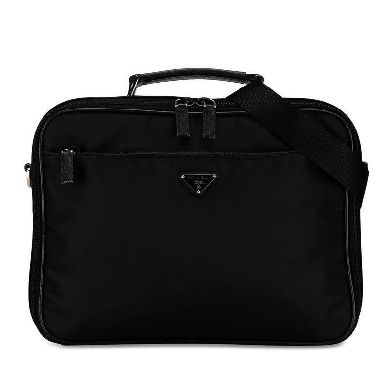 Prada Tessuto Business Bag Canvas Business Bag V147S in Excellent condition