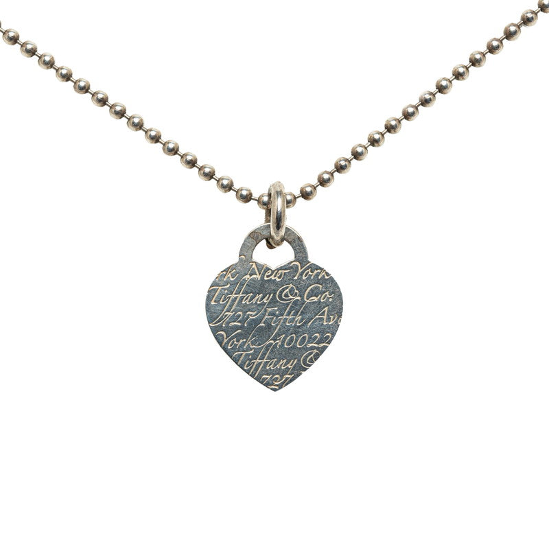 Tiffany & Co Return To Tiffany Heart Tag Necklace Metal Necklace in Good condition