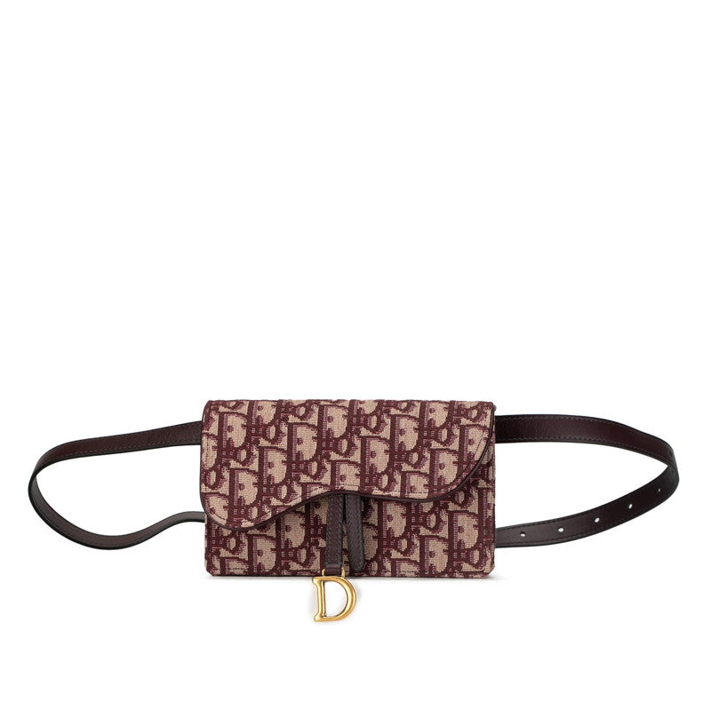 Dior Oblique Canvas Saddle Belt Bag Canvas Belt Bag in Excellent condition