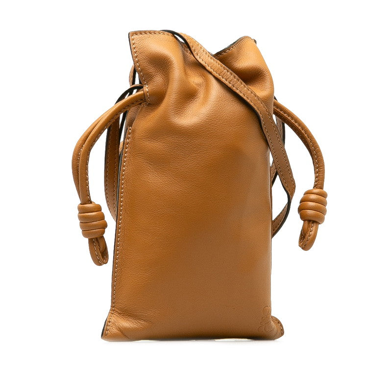 Loewe Leather Flamenco Tassel Pocket Bag Leather Crossbody Bag in Good condition