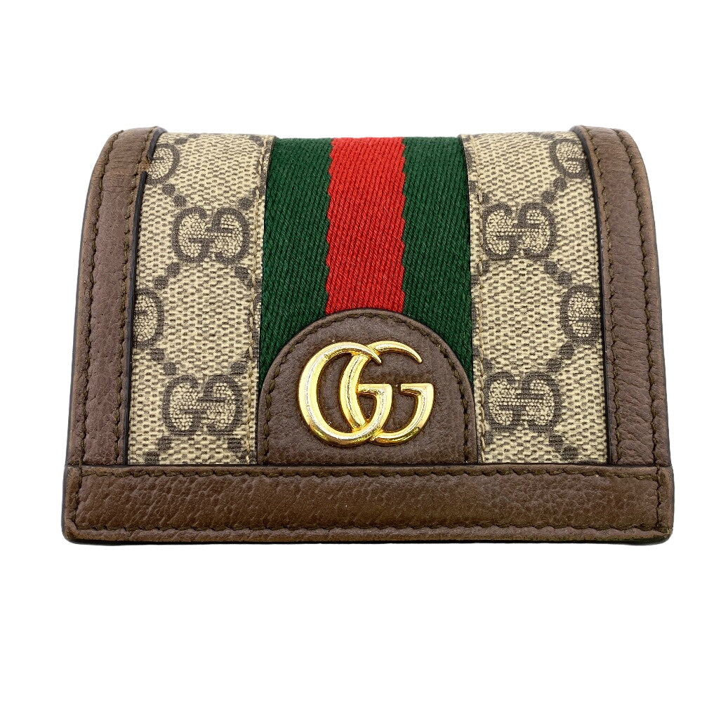 Gucci Ophidia Compact Wallet Brown