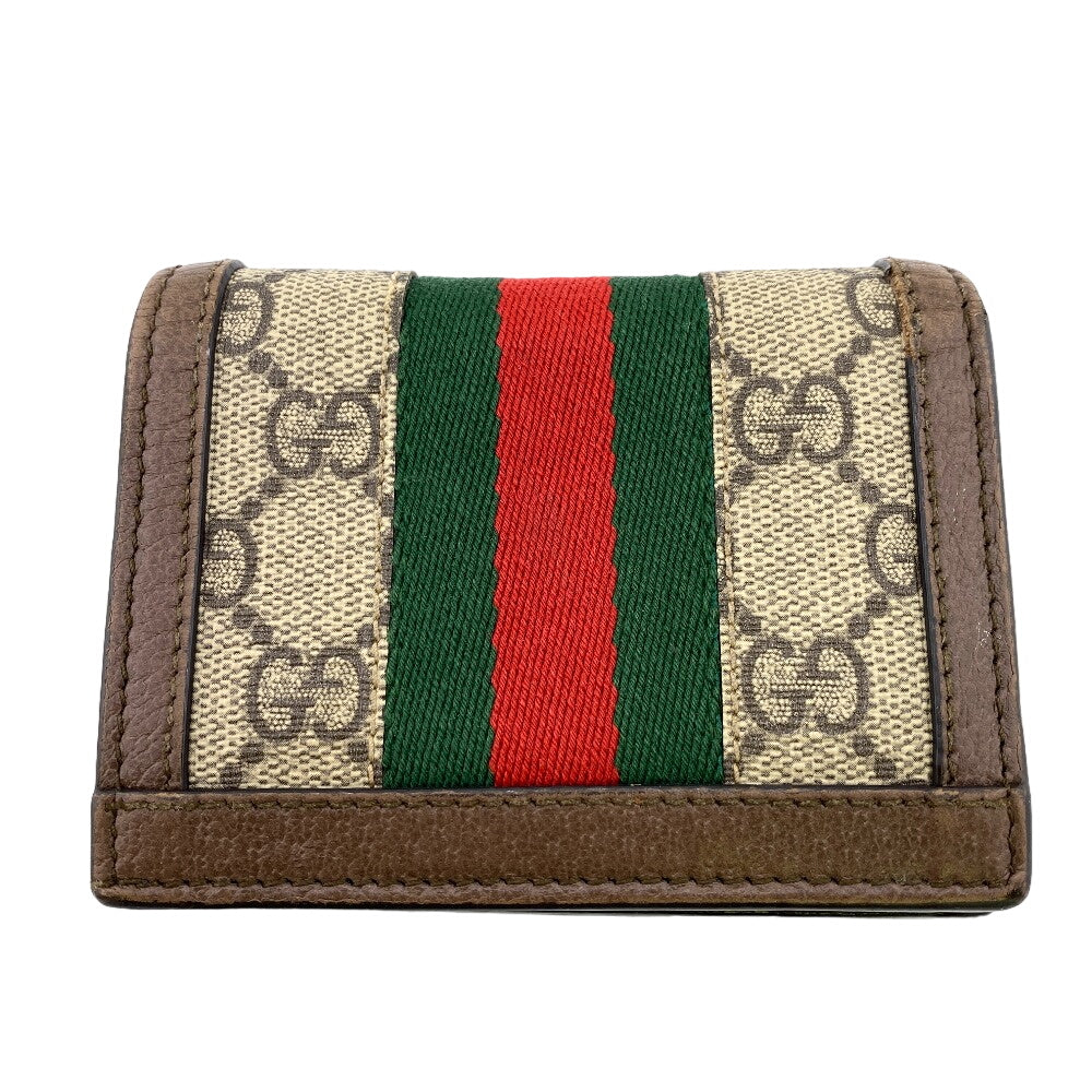 Gucci Ophidia Compact Wallet Brown