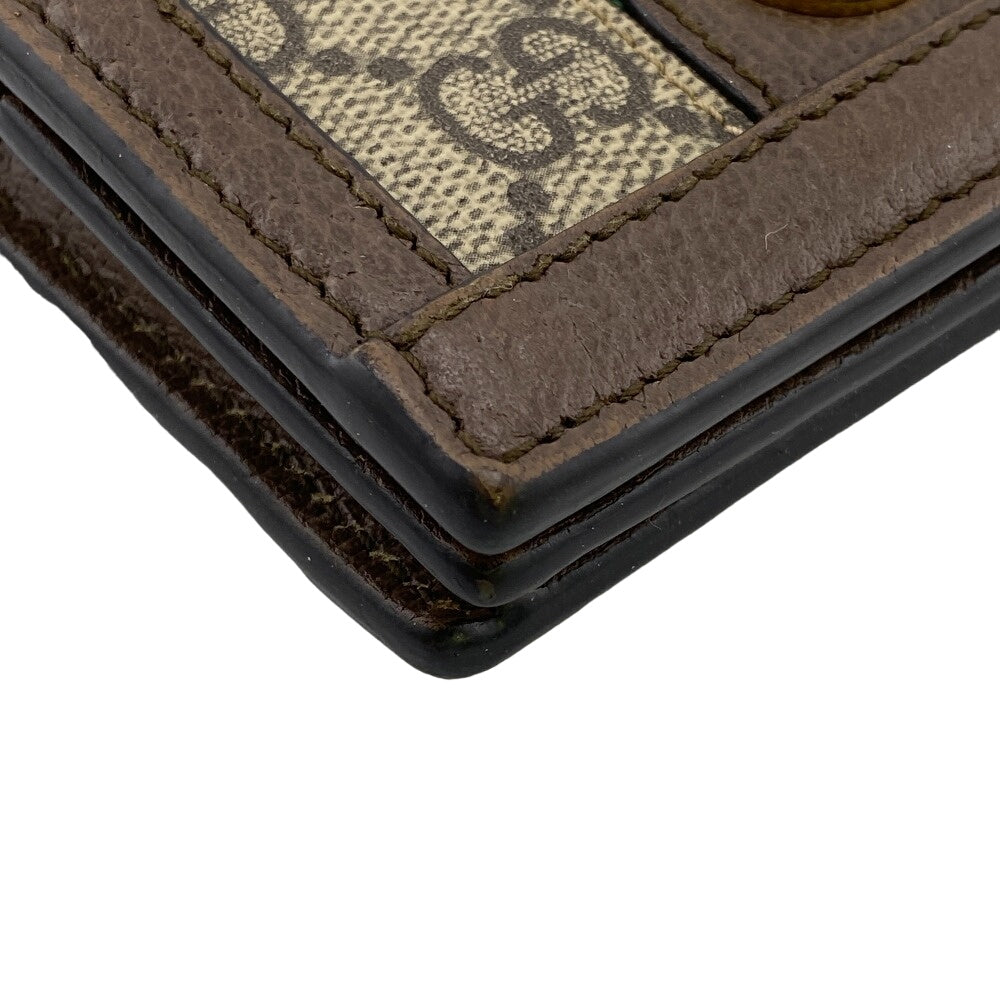 Gucci Ophidia Compact Wallet Brown