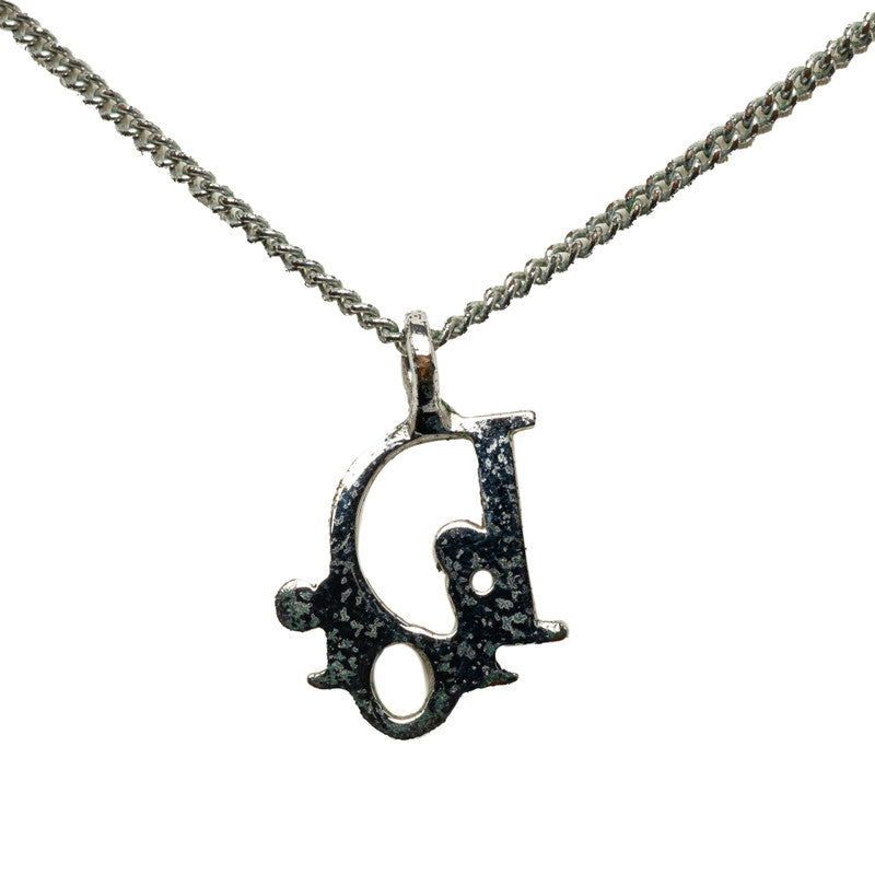 Dior Logo Pendant Necklace Metal Necklace in Fair condition