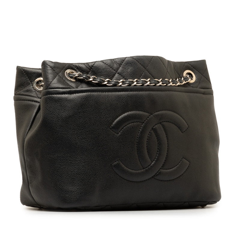 Chanel Leather Chain Shoulder Bag Shoulder Bag Leather in Good condition