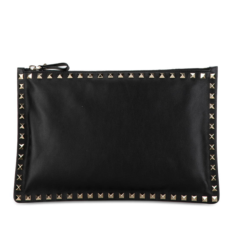 Valentino Rockstud Leather Clutch Bag Leather Clutch Bag N269BOL in Excellent condition
