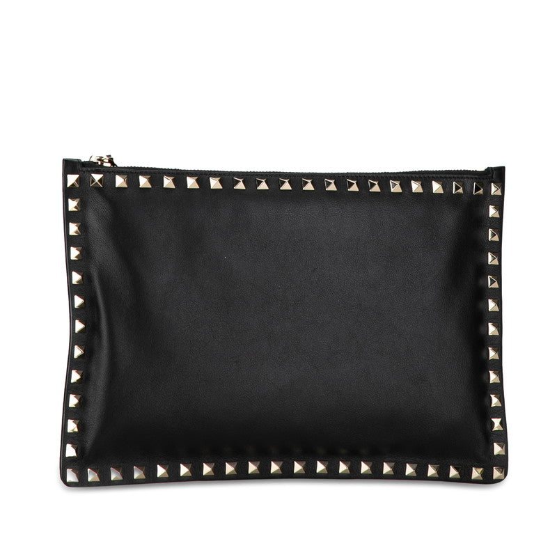 Valentino Rockstud Leather Clutch Bag Leather Clutch Bag N269BOL in Excellent condition