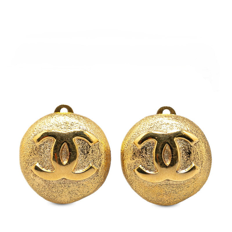 Chanel CC Clip On Earrings Metal Earrings in Good condition