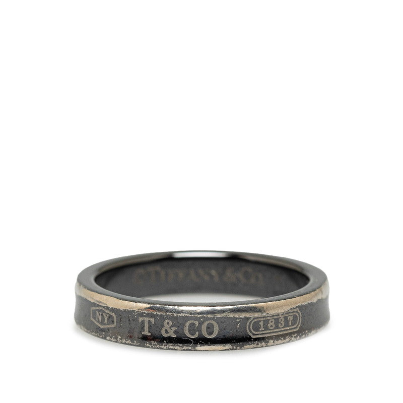 Tiffany & Co Titanium 1837 Ring  Metal Ring in Fair condition