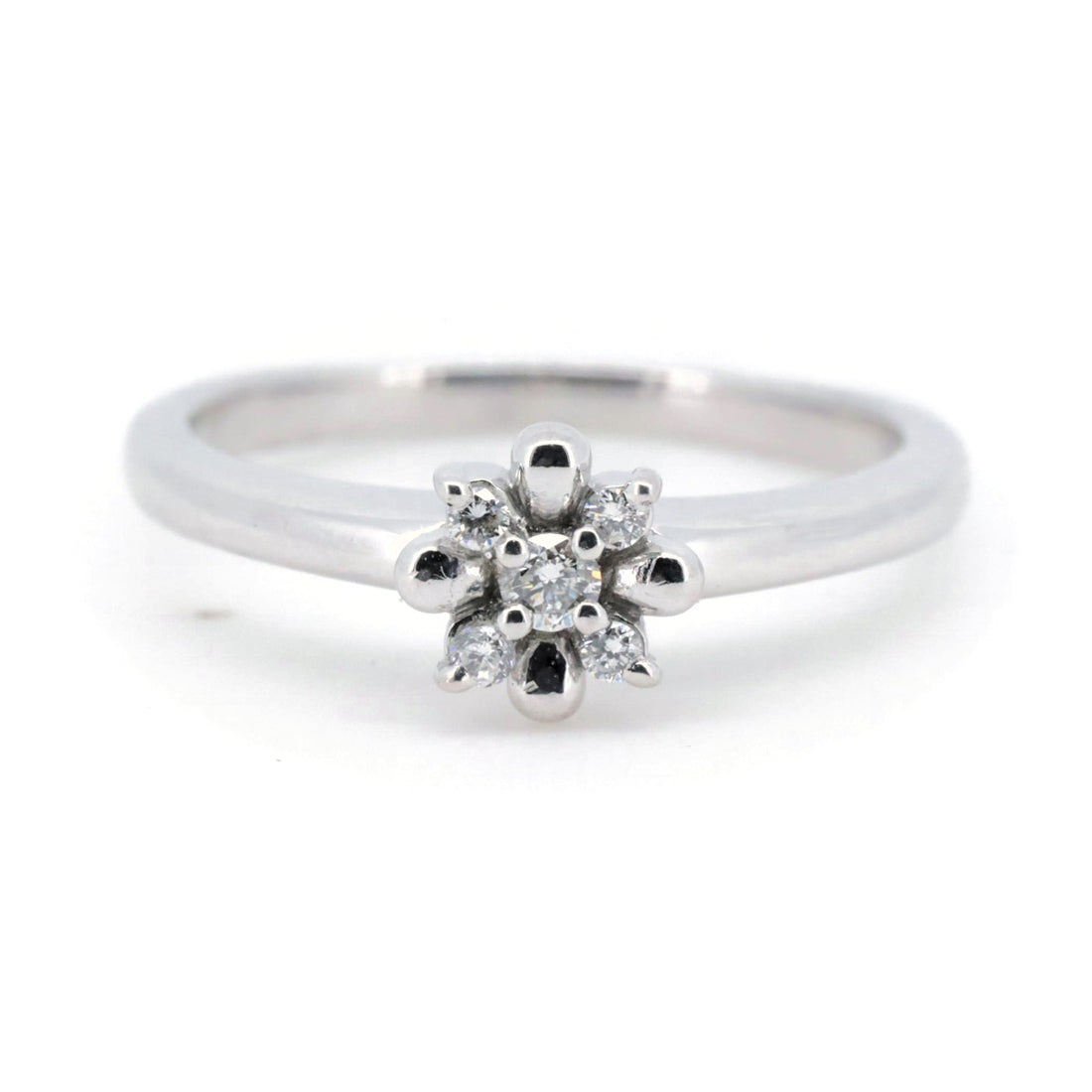 Pre-owned Star Jewelry Diamond Ring 0.07ct K18WG Size 9 in Great Condition