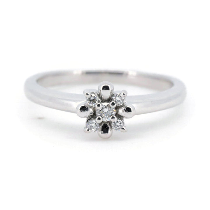 Pre-owned Star Jewelry Diamond Ring 0.07ct K18WG Size 9 in Great Condition