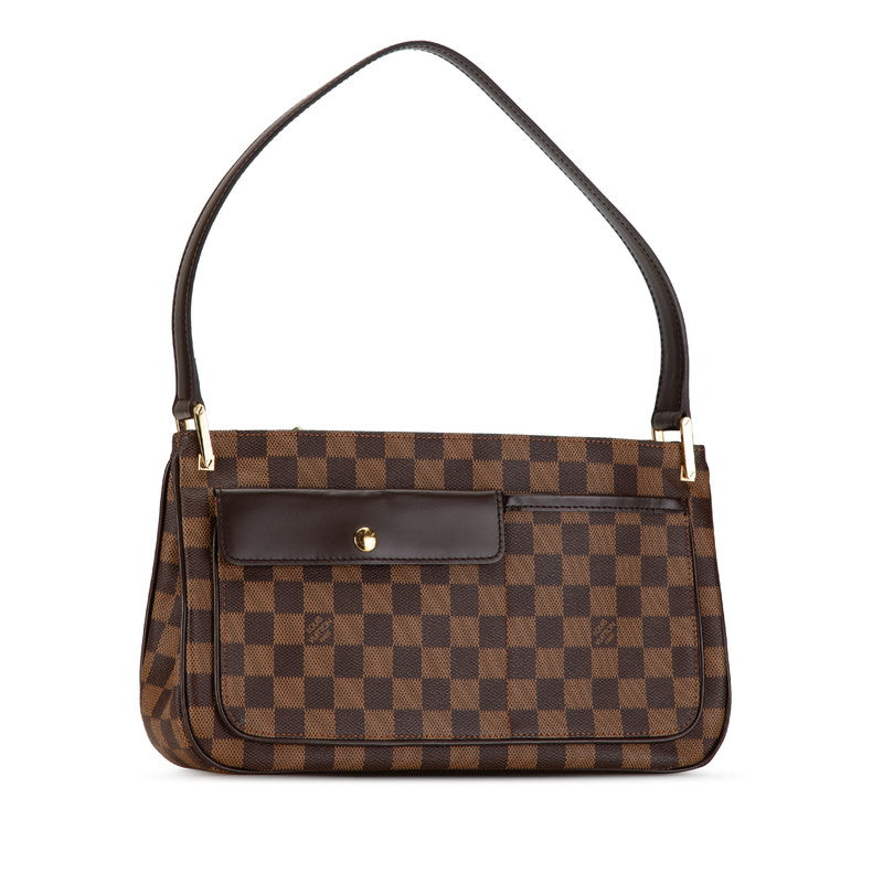 Louis Vuitton Damier Aubagne Shoulder Bag N51129 Brown PVC Leather in Very Good Condition