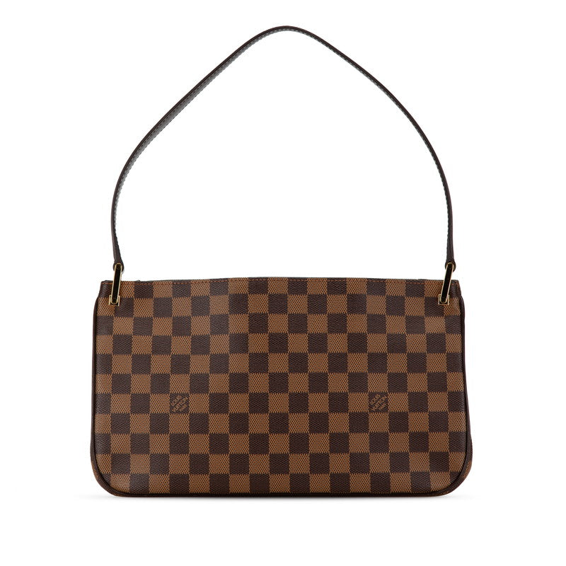 Louis Vuitton Damier Aubagne Shoulder Bag N51129 Brown PVC Leather in Very Good Condition