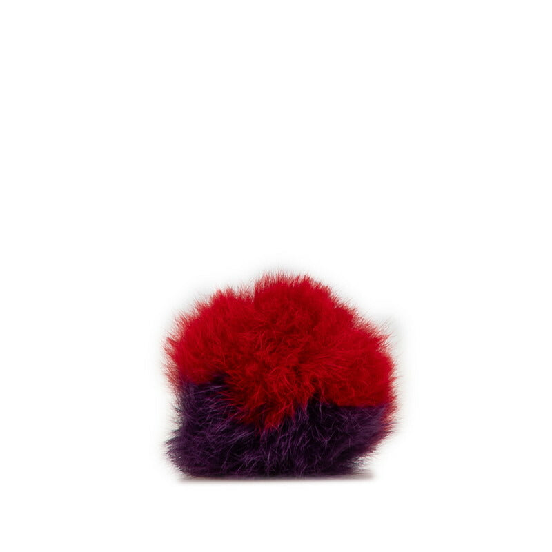 Fendi Fur Leather Pom Pom Keychain