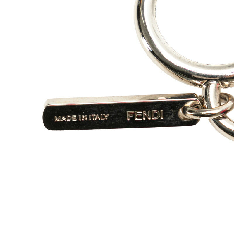 Fendi Fur Leather Pom Pom Keychain