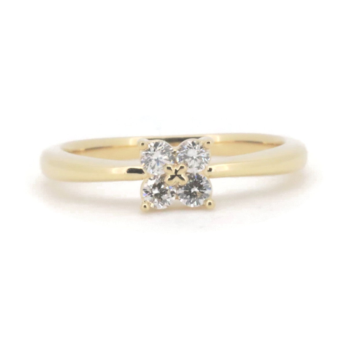 Tasaki K18YG Yellow Gold Diamond Ring 8.5 in Great Condition