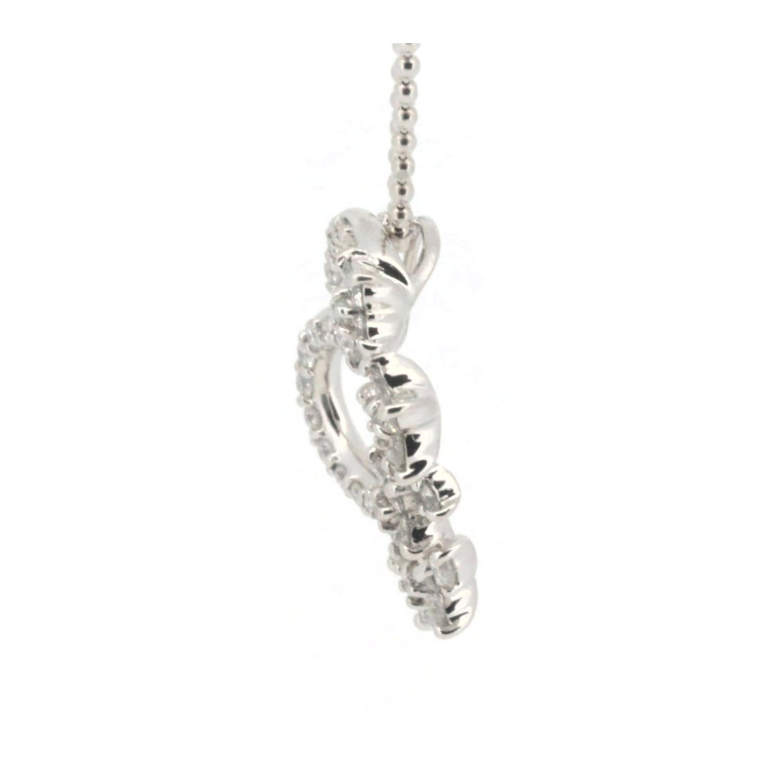 Ponte Vecchio Diamond Necklace 0.53ct K18WG White Gold in Great Condition