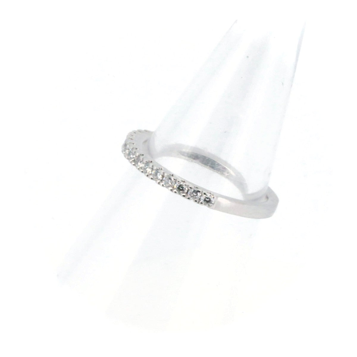 Pre-owned K18WG Diamond Half Eternity Ring 0.22ct Size 9 in Great Condition