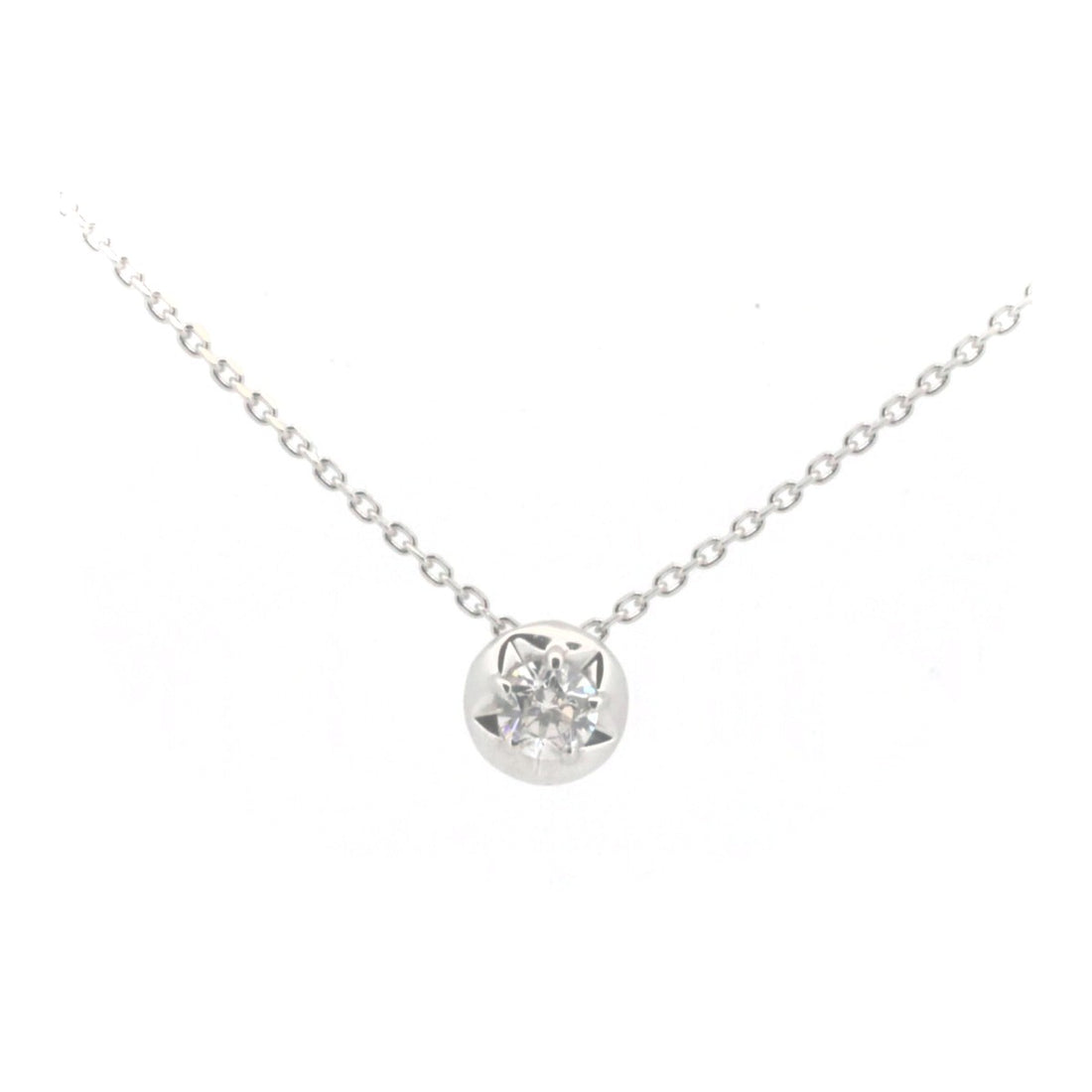 Festaria Wish Upon a Star Diamond Necklace 0.111ct K18WG in Great Condition