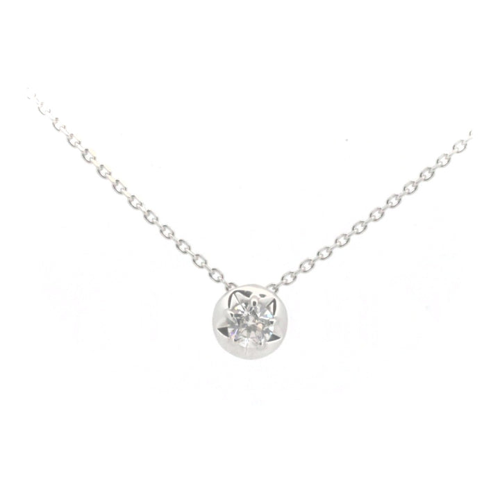 Festaria Wish Upon a Star Diamond Necklace 0.111ct K18WG in Great Condition