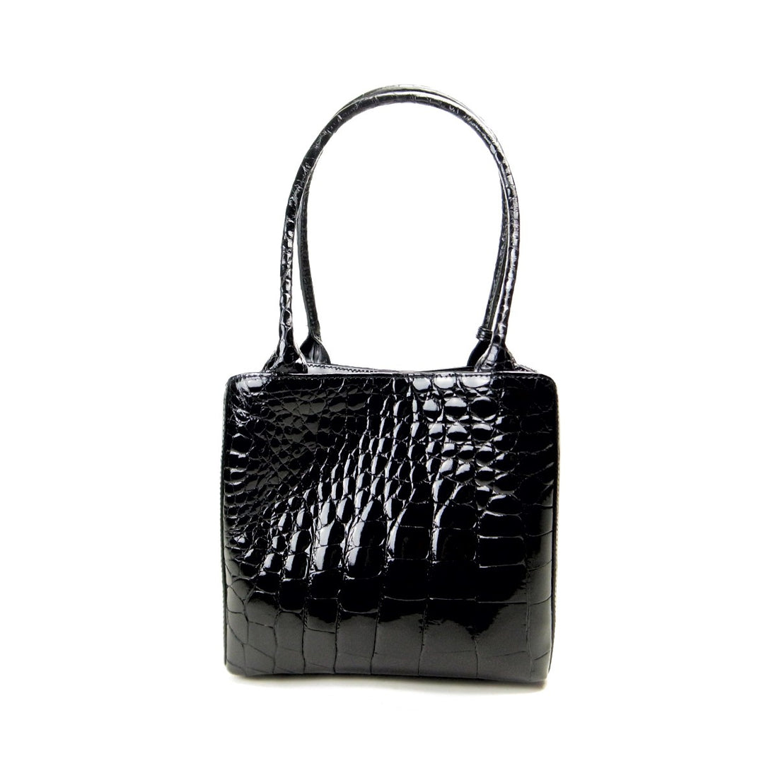 Used Crocodile Leather Handbag for Women, Black