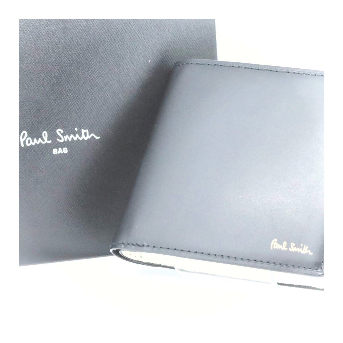 Paul Smith Leather Bifold Wallet with Coin Pocket in Pristine Condition