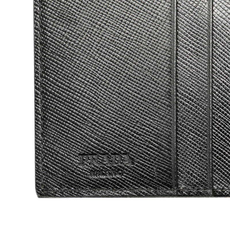 Prada Leather Nylon Tri-Fold Wallet