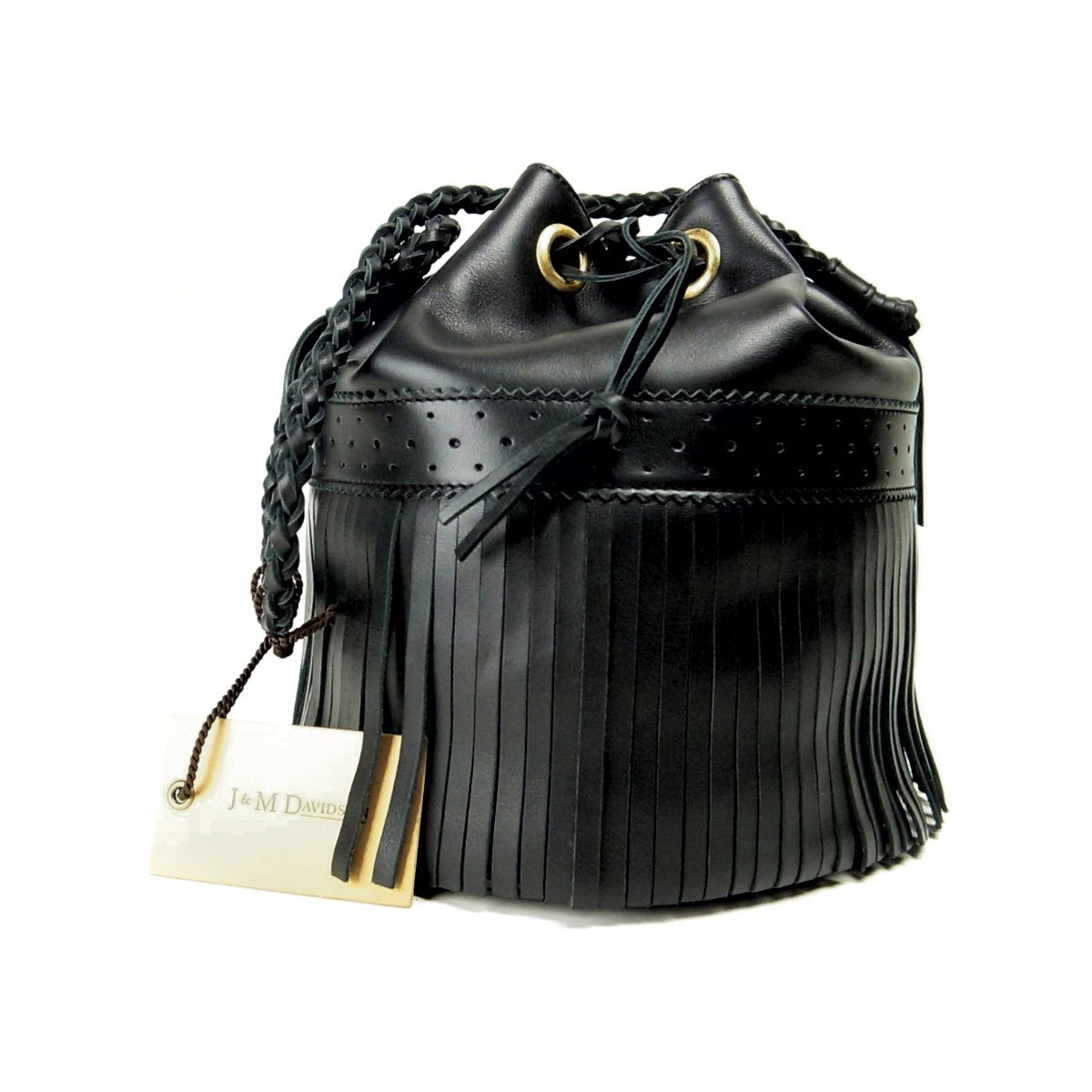 J&M Davidson Fringe Carnival Leather Handbag in Pristine Condition