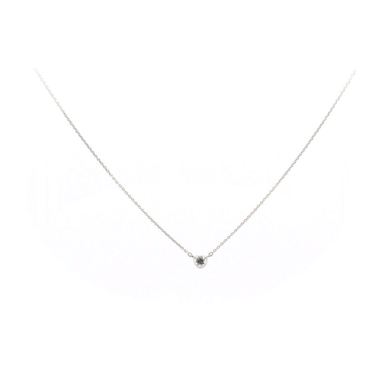 4°C Diamond Necklace PT850 Platinum 0.176ct